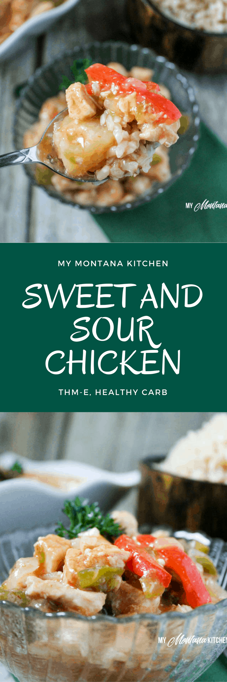 Sweet and Sour Chicken (THM-E, Sugar Free) #sweetandsourchicken #sweetandsour #lowfat #healthycarb #thm #trimhealthymama #thme #chicken #instantpot #recipe