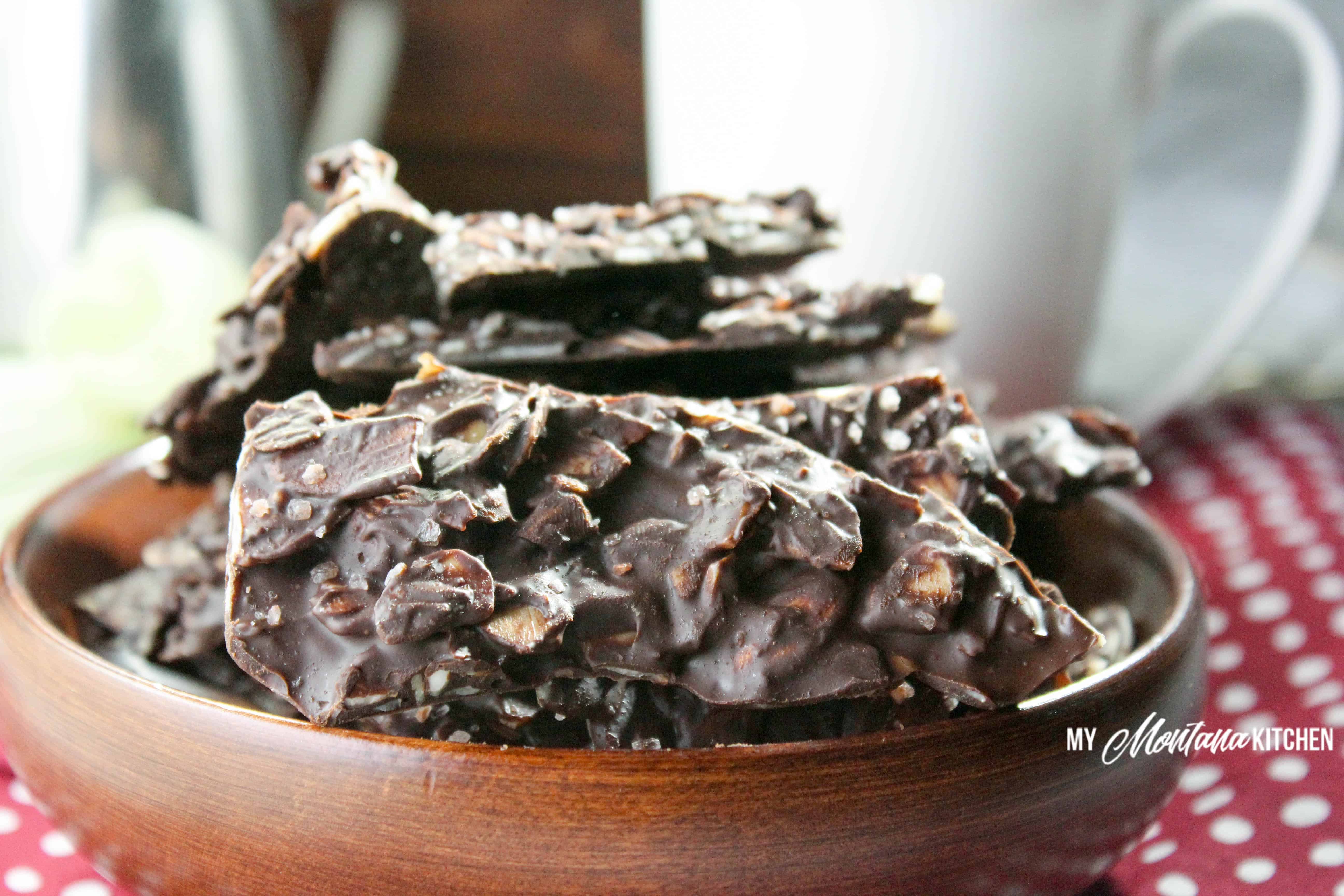 Salted Almond Bark (Low Carb, Sugar Free, THM-S, Dairy Free)