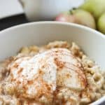 Maple Apple Oatmeal (Low Fat, Sugar Free, Dairy Free, THM-E) #trimhealthymama #thme #oatmeal #maple #apple #dairyfree #sugarfree #lowfat