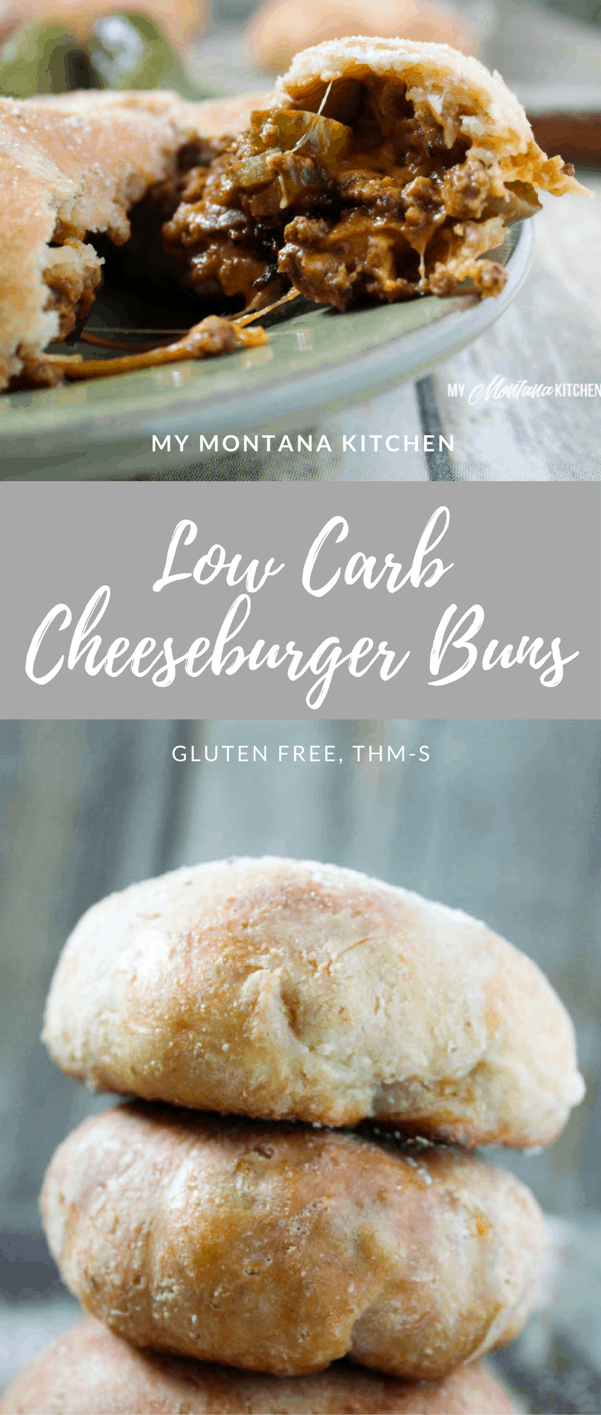 Low Carb Cheeseburger Buns (Gluten Free, THM-S)