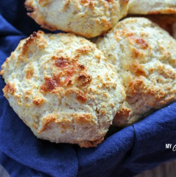 Low Carb Biscuits (THM-S, Gluten Free, Keto) #trimhealthymama #thm #thm-s #biscuits #lowcarb #keto #lowcarbbiscuit #mymontanakitchen