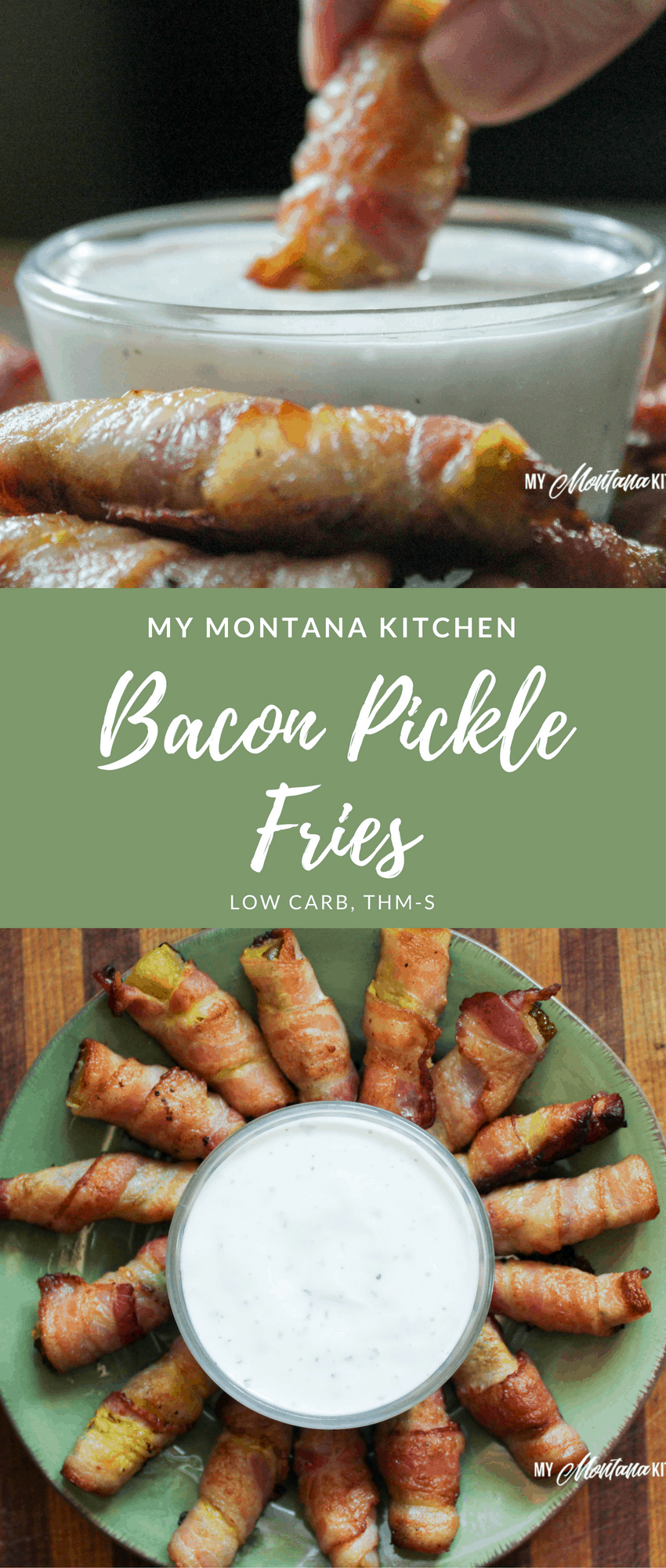 Bacon Pickle Fries (Low Carb, THM-S) #trimhealthymama #thm #bacon #pickles #fries #baconfries #lowcarb #keto #mymontanakitchen #appetizer