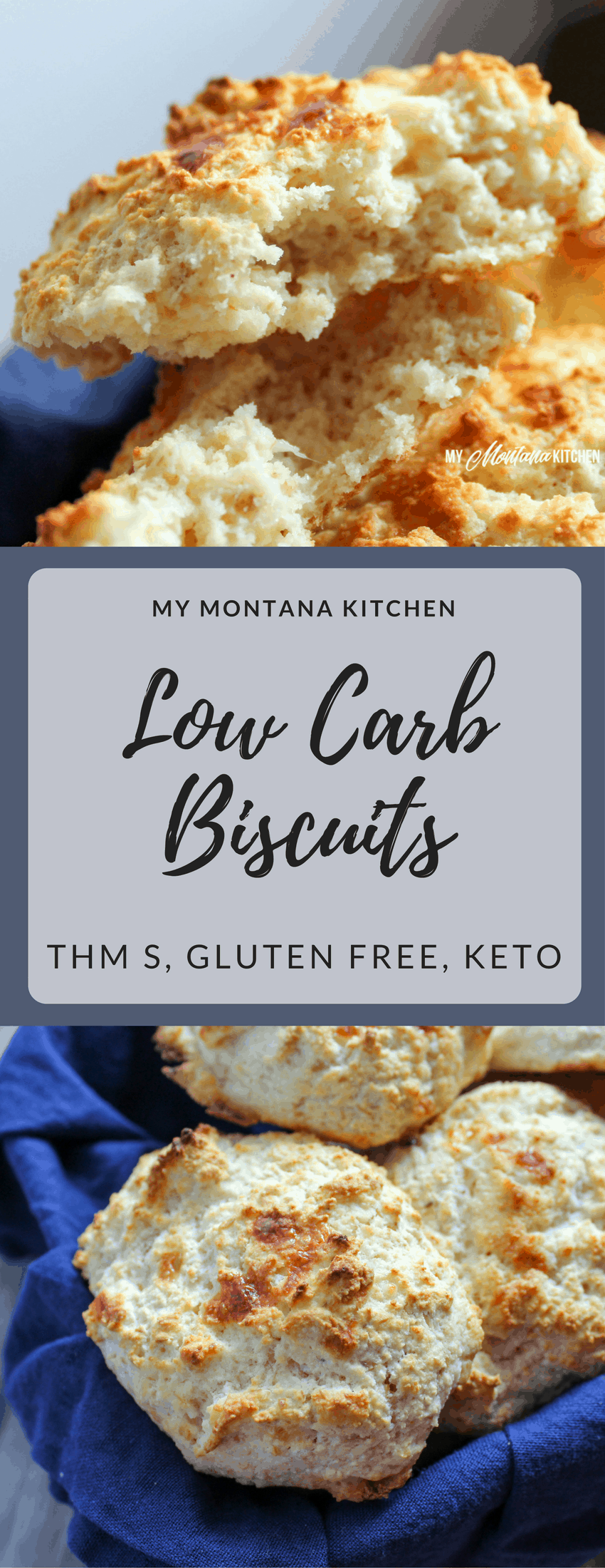 Low Carb Biscuits (THM-S, Gluten Free, Keto) #trimhealthymama #thm #thm-s #biscuits #lowcarb #keto #lowcarbbiscuit #mymontanakitchen