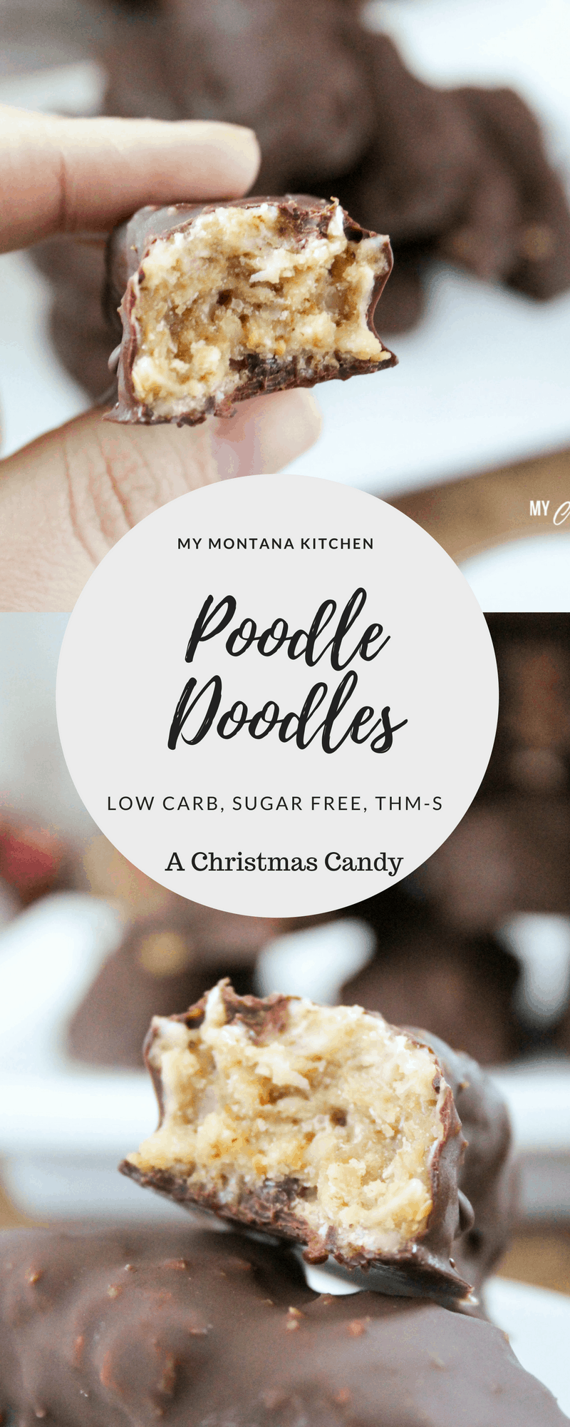 Low Carb Poodle Doodles (THM-S, Sugar Free) #trimhealthymama #thms #chocolate #peanutbutter #christmas #candy #lowcarb #sugarfree #glutenfree