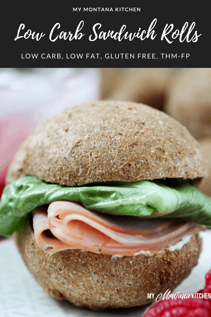 Low Carb Sandwich Rolls (Gluten Free, Low Fat, THM-FP) #trimhealthymama #thm #thmbread #lowcarb #lowcarbbread #ketobread #glutenfree #dairyfree #thmfp #fuelpull #mymontanakitchen 