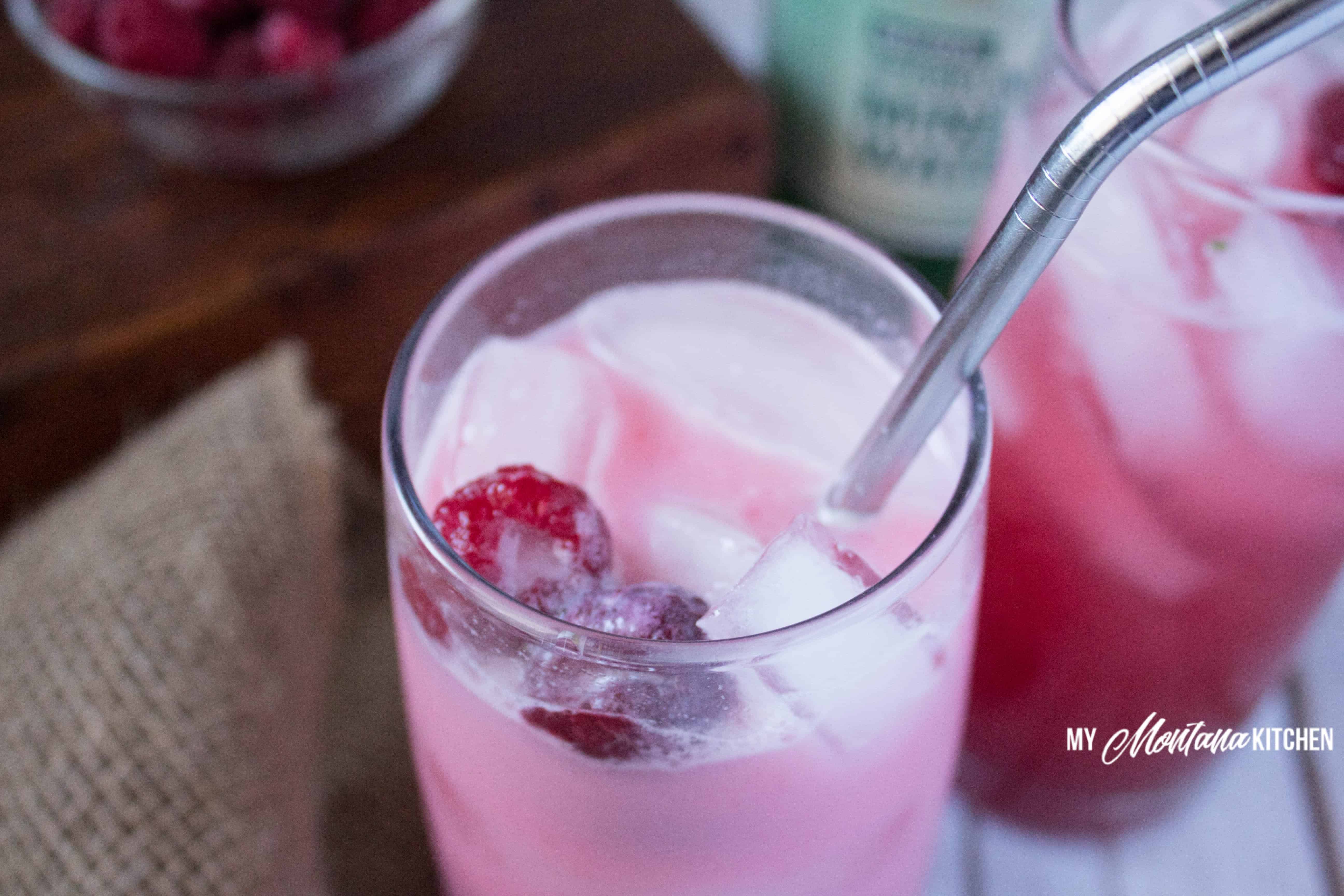 Sparkling Raspberry Soda (Sugar Free, Low Carb, THM-FP) #trimhealthymama #thm #thmfp #fuelpull #raspberry #soda #lowcarb #sugarfree #raspberrysoda