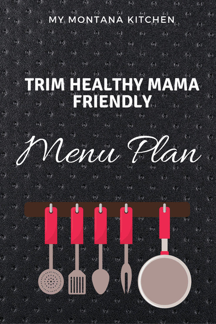 Trim Healthy Mama Menu Plan #trimhealthymama #thm #mymontanakitchen #lowcarb #healthycarb #sugarfree