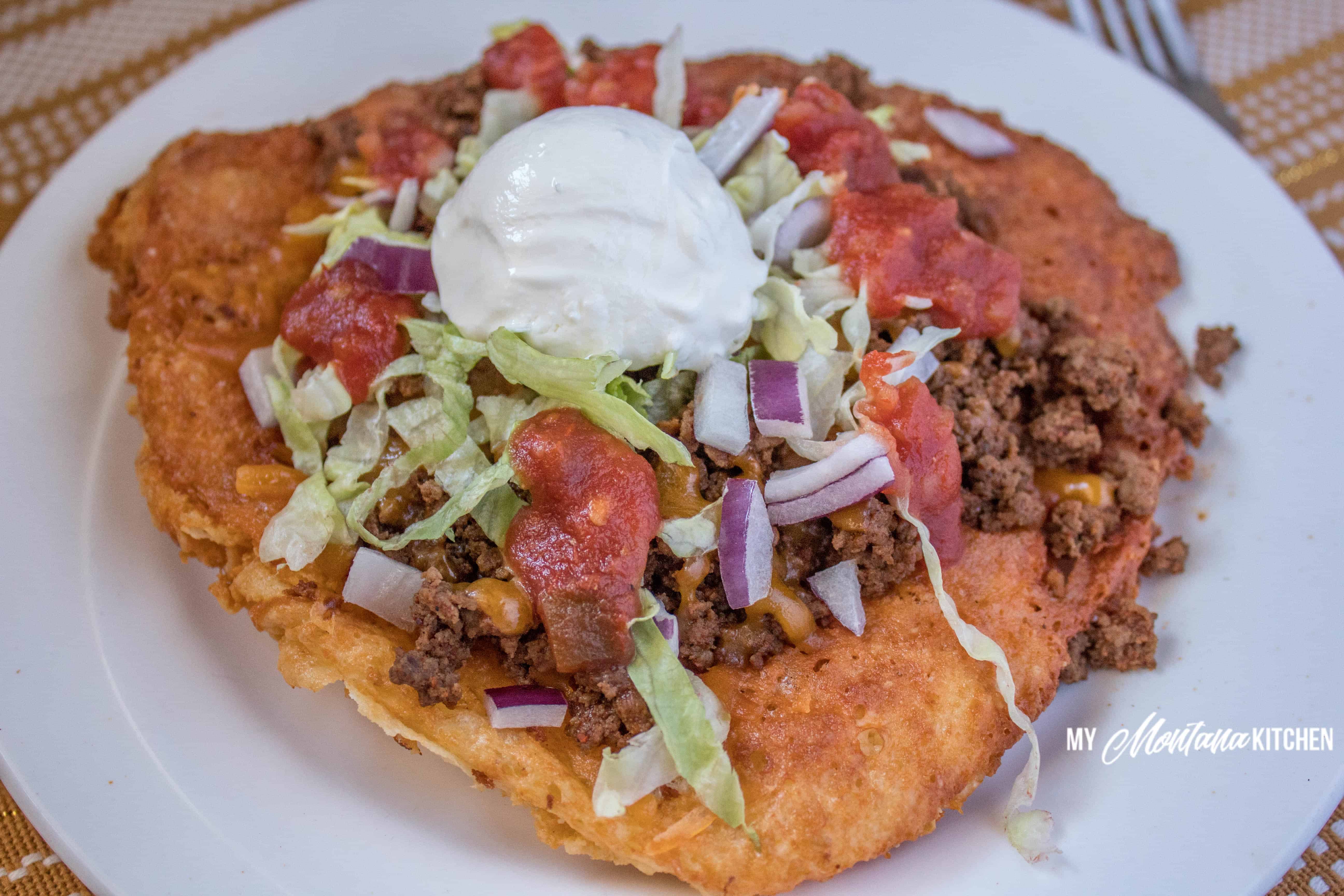 Indian Fry Bread (Low Carb) #trimhealthymama #thm #thms #keto #navajofrybread #indianfrybread #frybread #glutenfree
