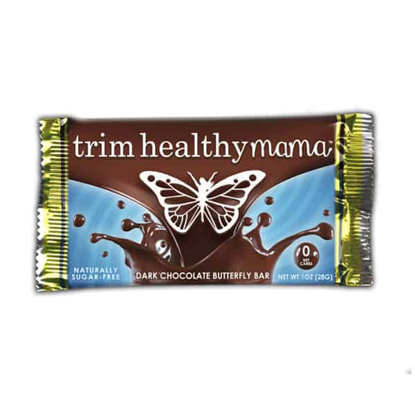 Trim Healthy Mama Dark Chocolate Butterfly Bar (Sugar Free)