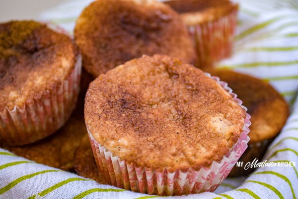 Healthy Banana Muffins (THM-E, Gluten Free, Sugar Free) #trimhealthymama #thm #thm-e #banana #bananamuffins #healthymuffins #lowfat #flourless #glutenfree #healthycarb