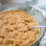 Peanut Butter Oatmeal (THM-E, Sugar Free, Dairy Free) #trimhealthymama #thm #thme #peanutbutter #oatmeal #sugarfree #lowfat