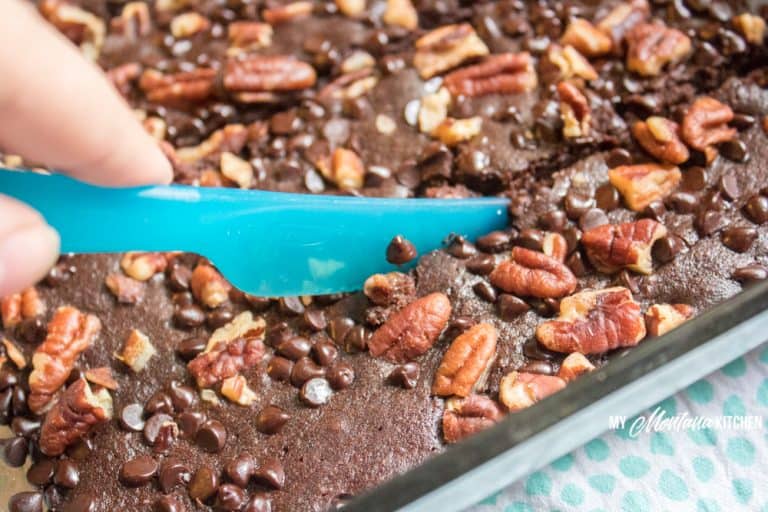 Low Carb Brownies with Chocolate Chips and Pecans My Montana Kitchen