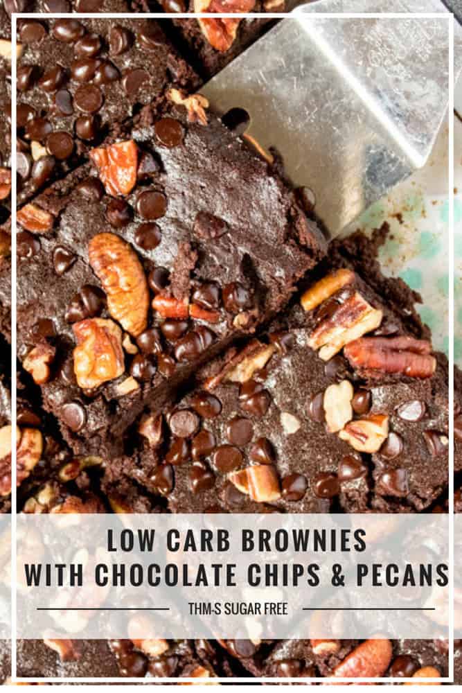 Low Carb Brownies (THM-S, Gluten Free, Sugar Free) #trimhealthymama #thm #thms #lowcarb #keto #brownies #sugarfree #dairyfree #glutenfree #mymontanakitchen
