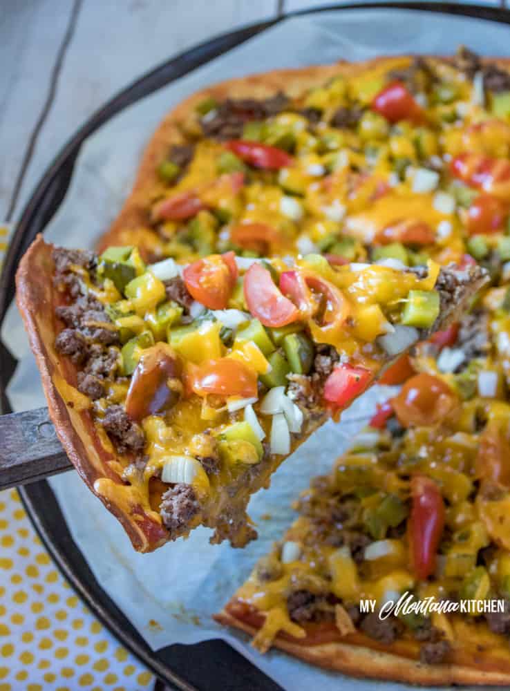 Low Carb Cheeseburger Pizza My Montana Kitchen