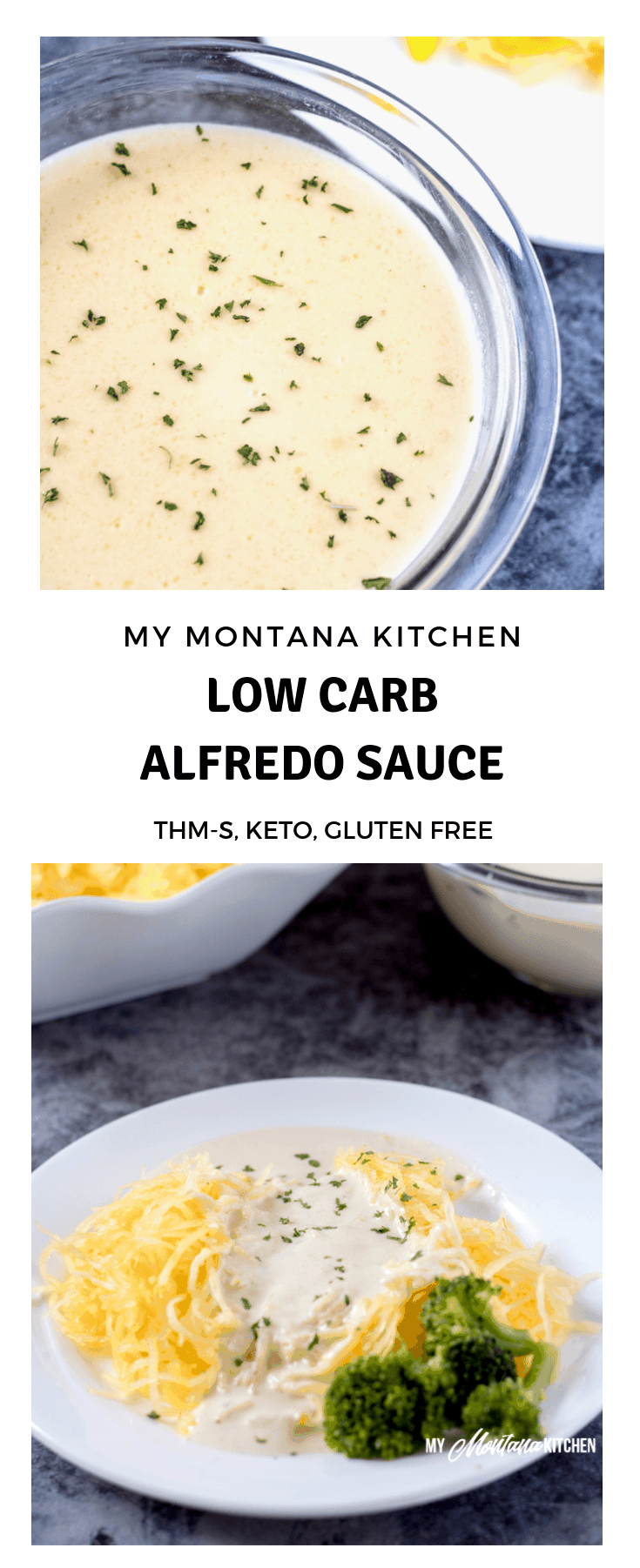 This rich and creamy Alfredo Sauce with heavy cream is not only savory and delicious, but low carb and healthy as well. You're going to love how simply and quickly it comes together! This keto Alfredo makes a great low carb family meal idea! #lowcarb #keto #trimhealthymama #thm #lowcarbalfredo #homemadealfredo #glutenfree #ketoalfredo #thmalfredo #realfood