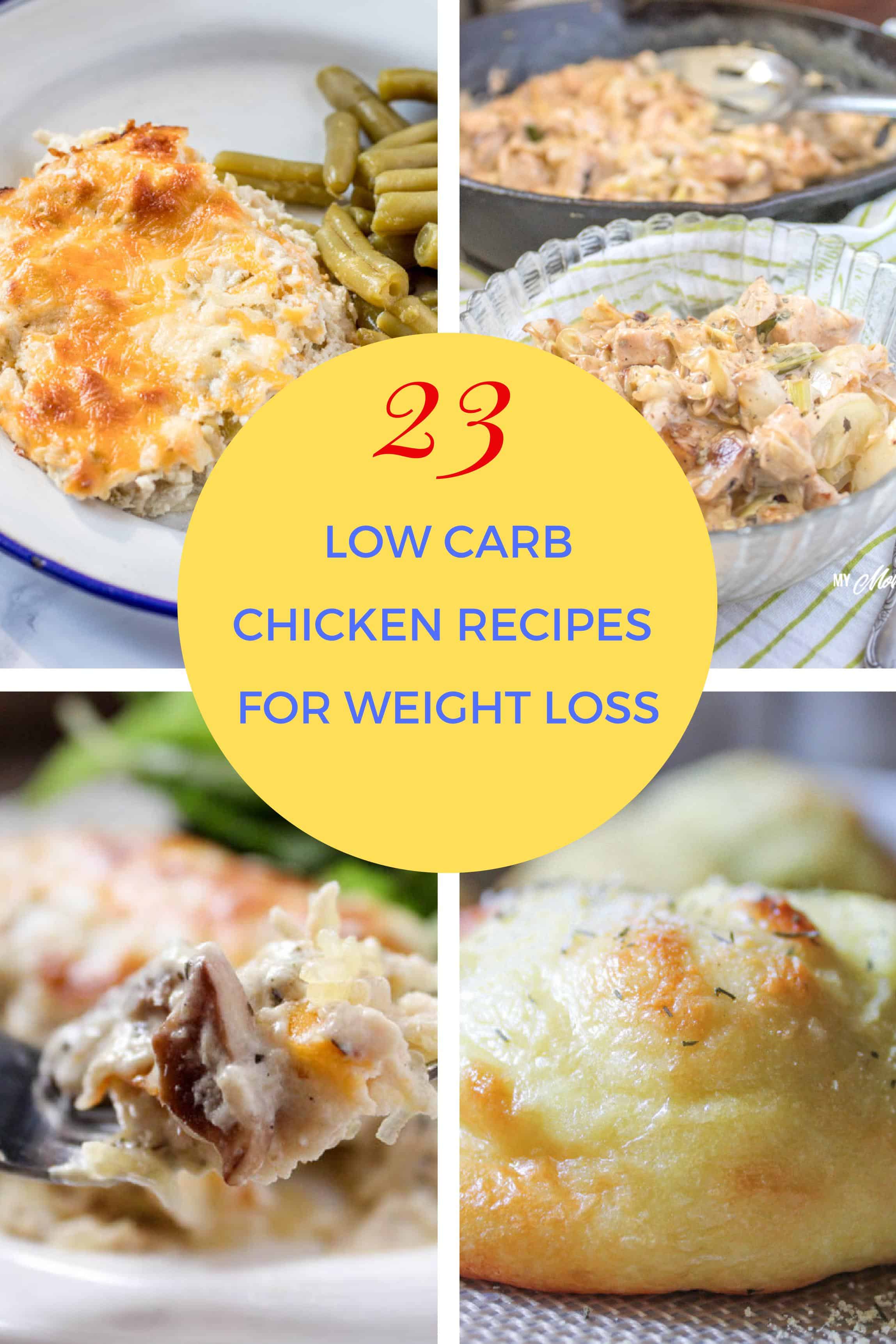 23 Delicious Low Carb Chicken Recipes for Lunch or Dinner. These are chicken recipes that your entire family will love. #lowcarb #trimhealthymama #thm #keto #chicken #easyrecipe #lowcarbchickenrecipes #glutenfree #