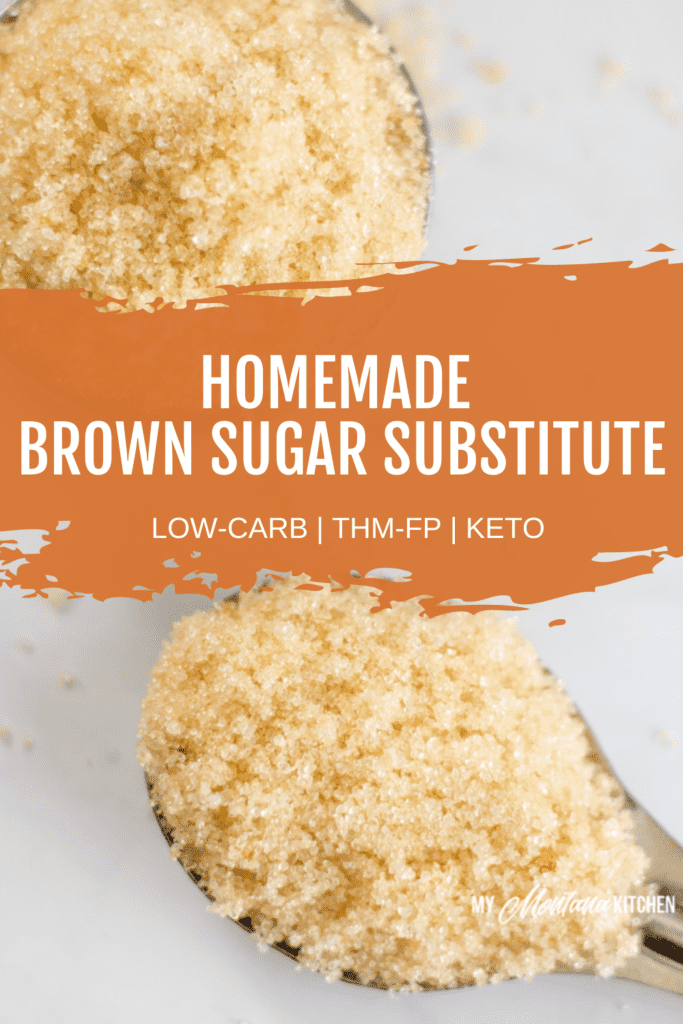 brown sugar on measuring spoon