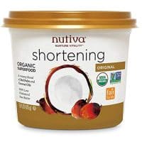 Nutiva USDA Certified Organic, non-GMO Fair for Life Red Palm and Coconut Shortening, 15-ounce