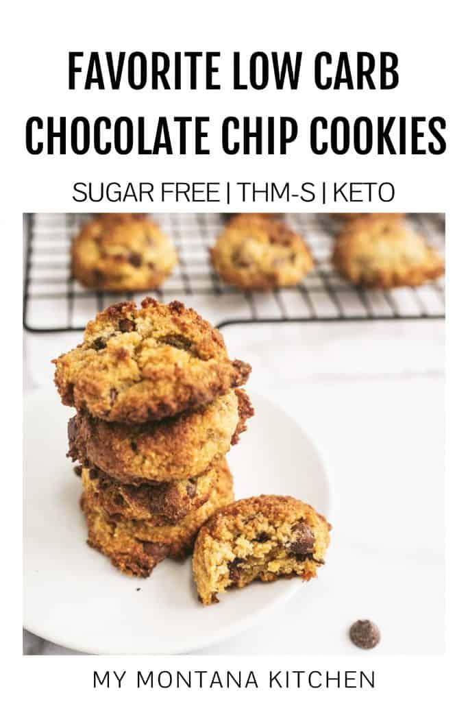 Easy Low Carb Chocolate Chip Cookies (Dairy Free, Gluten Free, Keto)