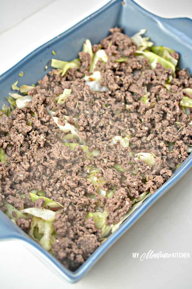 topping casserole with beef 