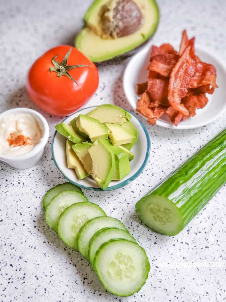 ingredients for blt bites