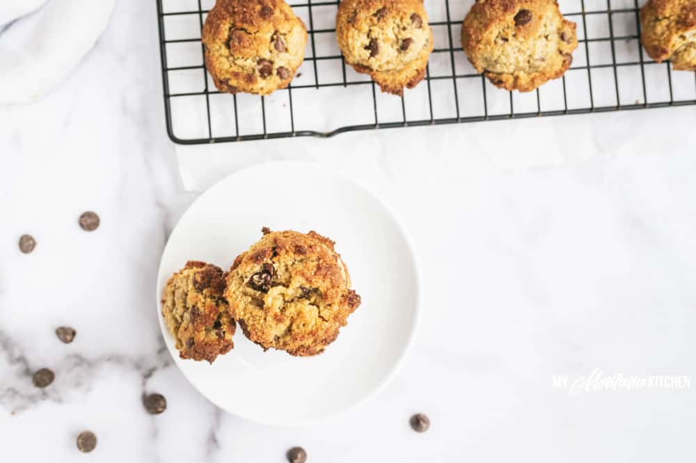 Easy Low Carb Chocolate Chip Cookies (Dairy Free, Gluten Free, Keto)