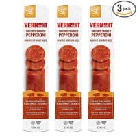 Vermont Smoke & Cure Uncured Gluten Free, Smoked Pepperoni, 6 Ounce Pepperoni, 3 Count