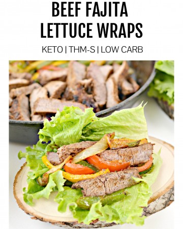 steak fajita lettuce wrap