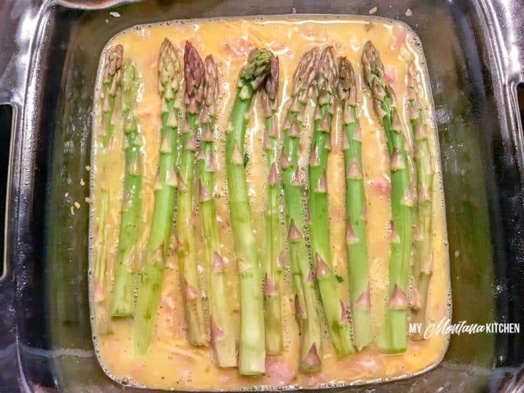 Asparagus Ham Crustless Quiche (Gluten Free, Keto, Low Carb, THMS)