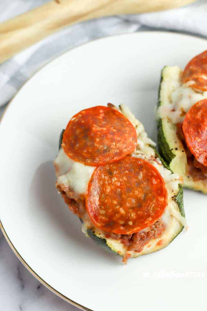 Pizza Stuffed Zucchini Recipe