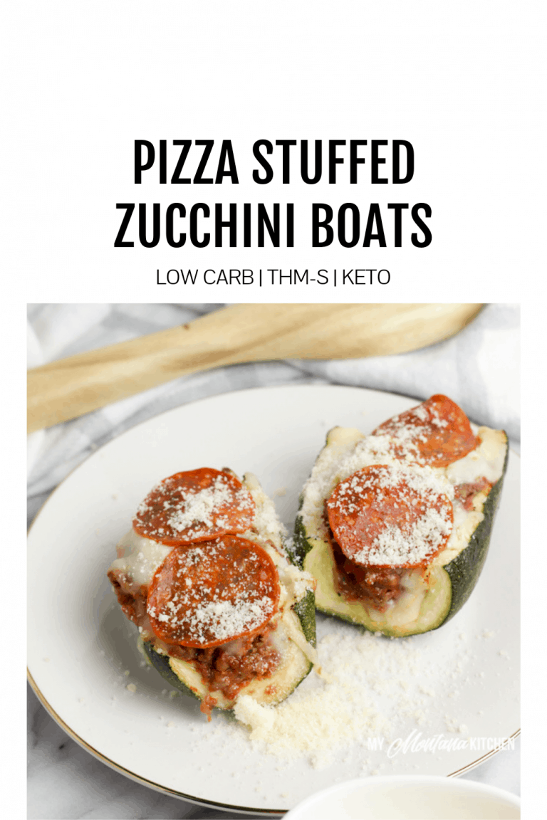 Low Carb Pizza Stuffed Zucchini Boats