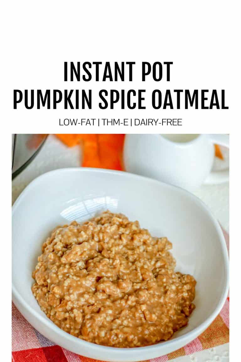 Instant Pot Pumpkin Spice Oatmeal