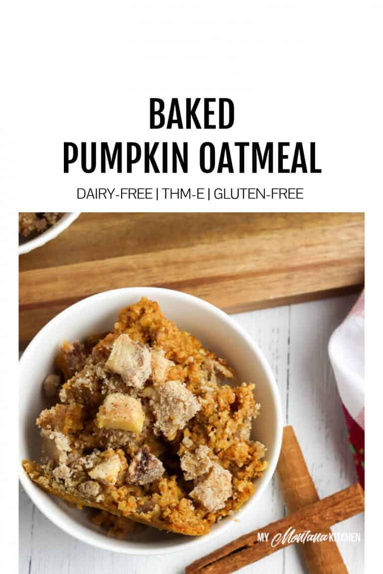 Pumpkin Baked Oatmeal with Apple Streusel Topping