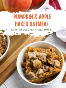 Pumpkin Baked Oatmeal with Apple Streusel Topping