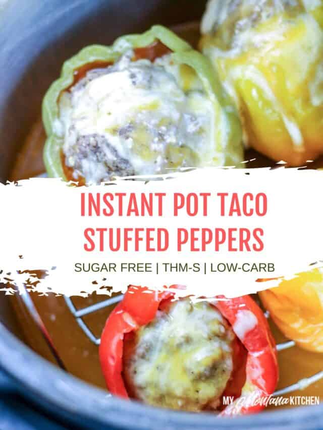 Low Carb Taco Instant Pot Stuffed Peppers