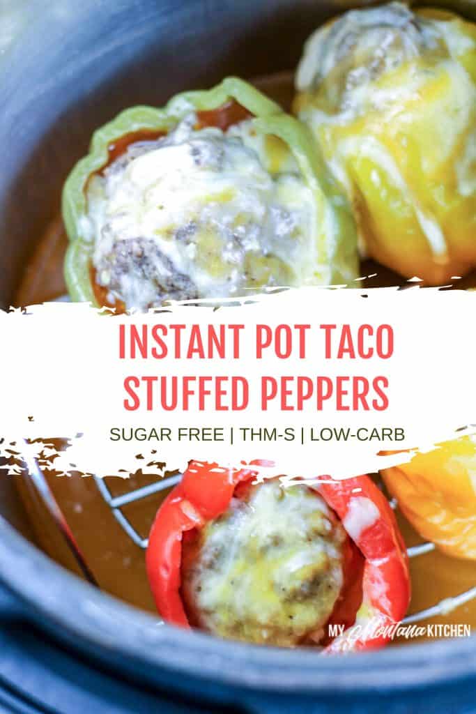 colored stuffed peppers in instant pot