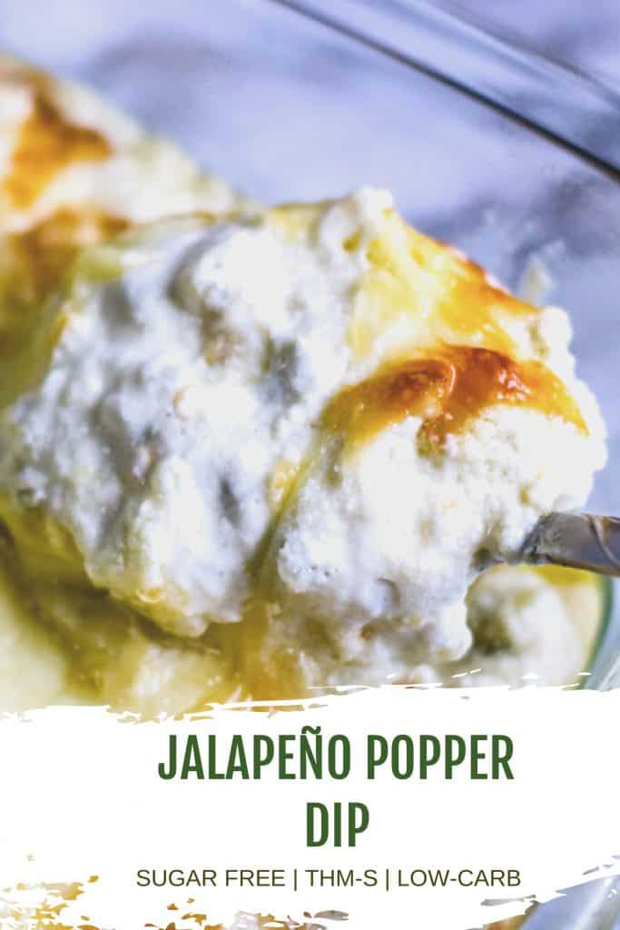 close up photo of baked jalapeno popper dip