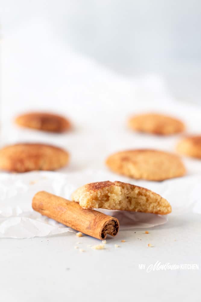 low carb snickerdoodle with cinnamon stick
