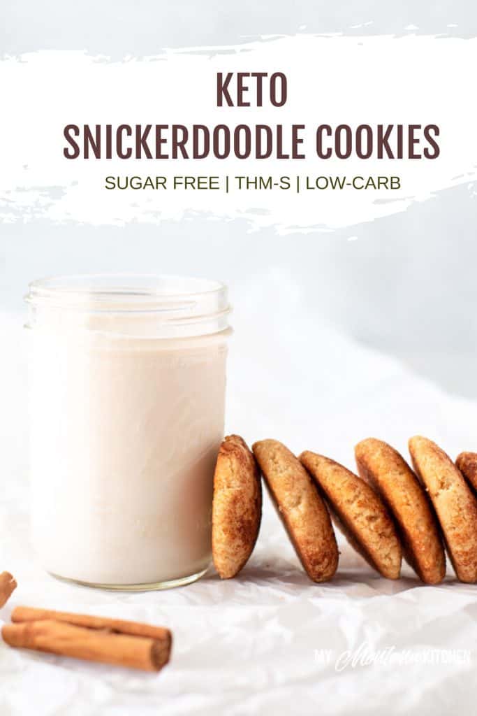 snickerdoodle cookies leaning against glass of milk