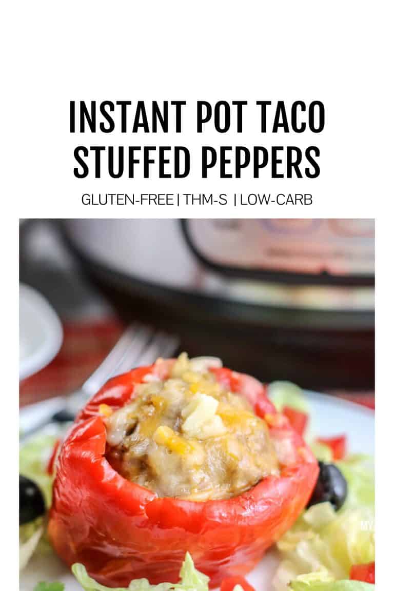 Low Carb Taco Instant Pot Stuffed Peppers