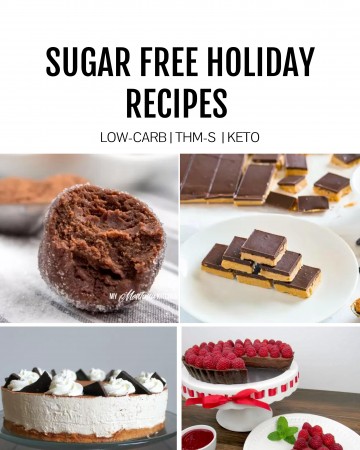 sugar free recipe collage featured image