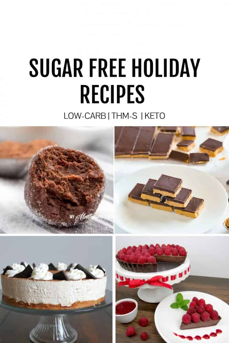sugar free recipe collage featured image