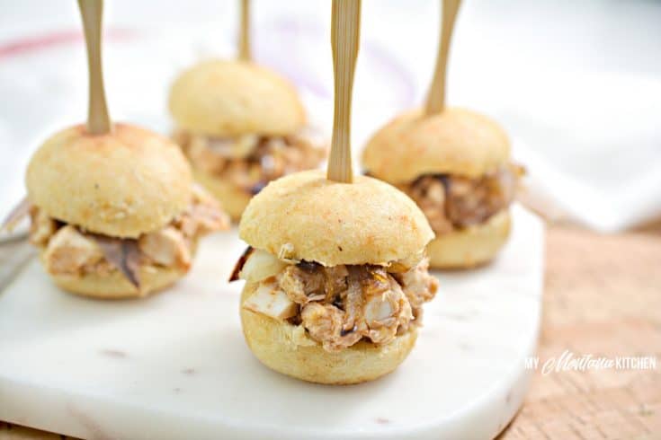 Image of keto BBQ chicken sliders