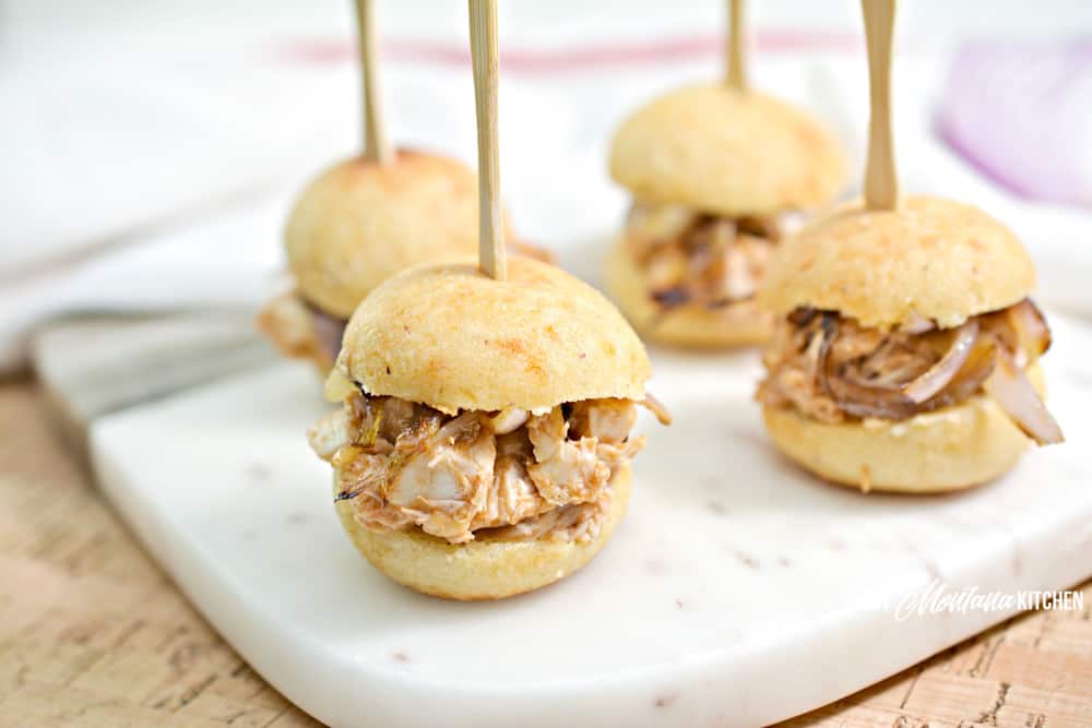 Image of keto BBQ chicken sliders