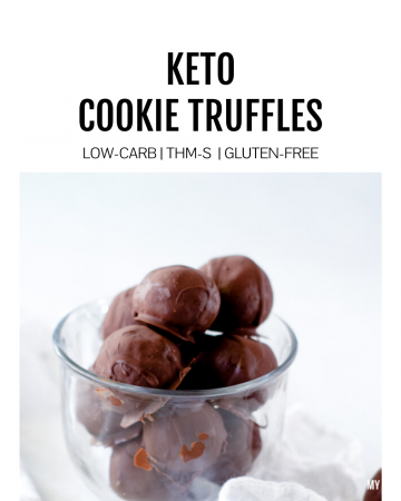 Featured image for keto cookie truffles