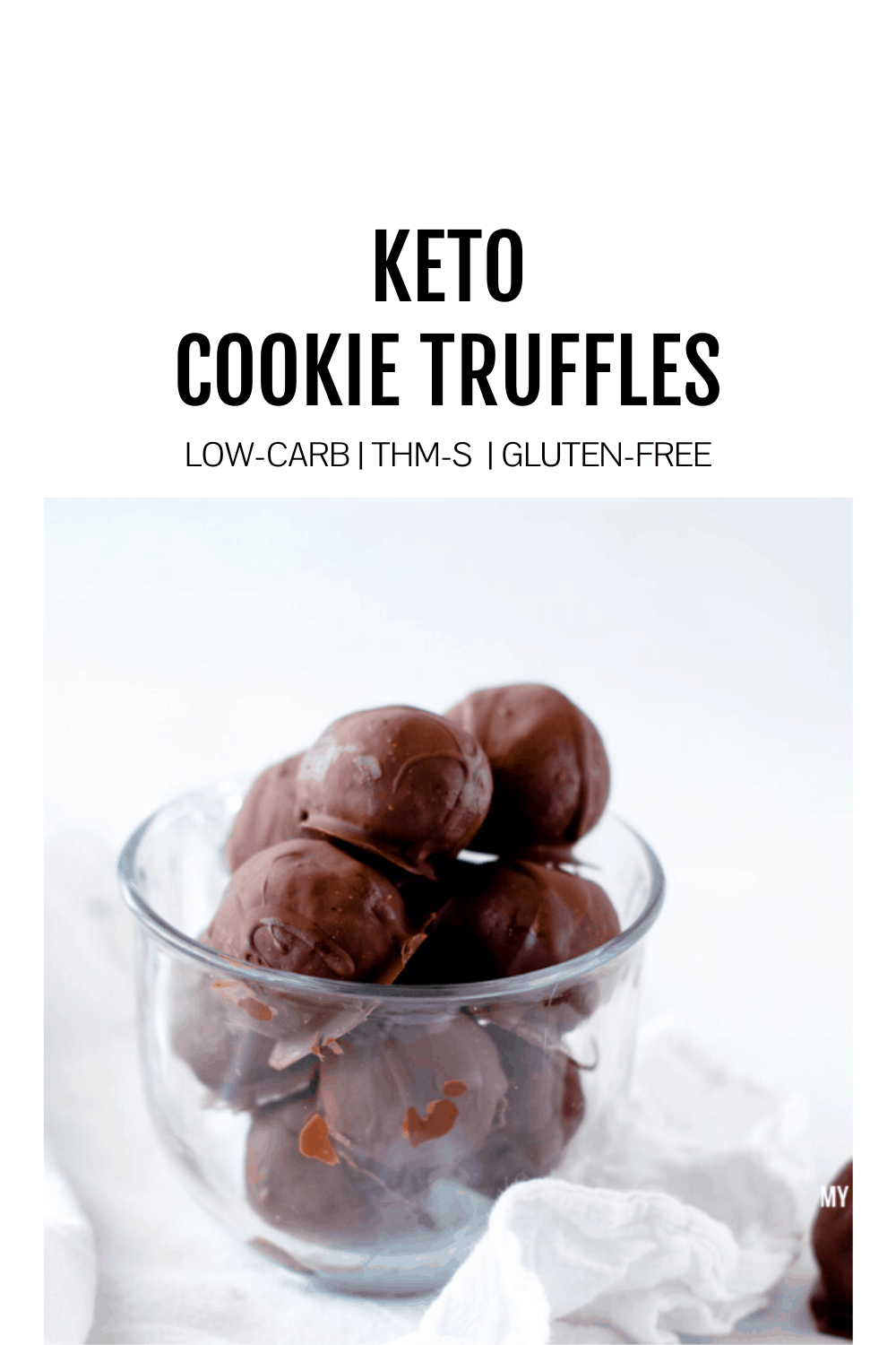 Featured image for keto cookie truffles