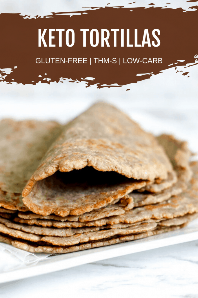 Pin image for keto tortillas