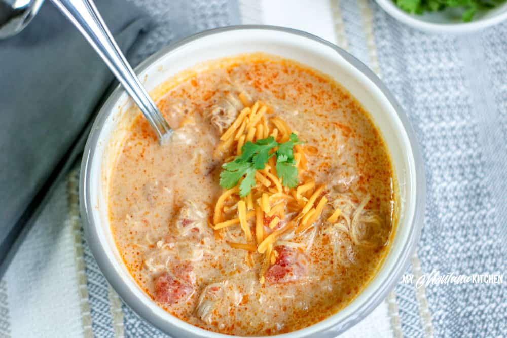 Image of keto chicken taco soup