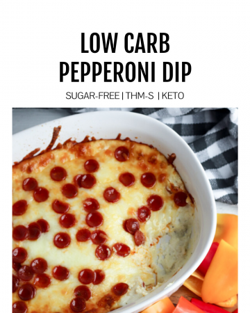 Image of low-carb pepperoni dip