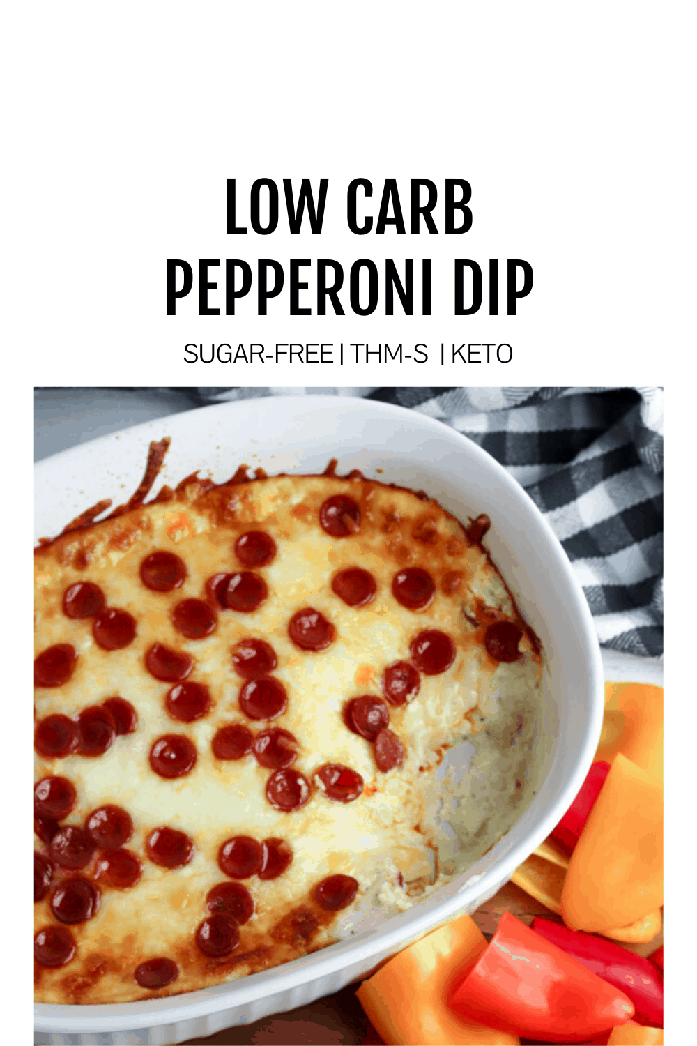 Image of low-carb pepperoni dip